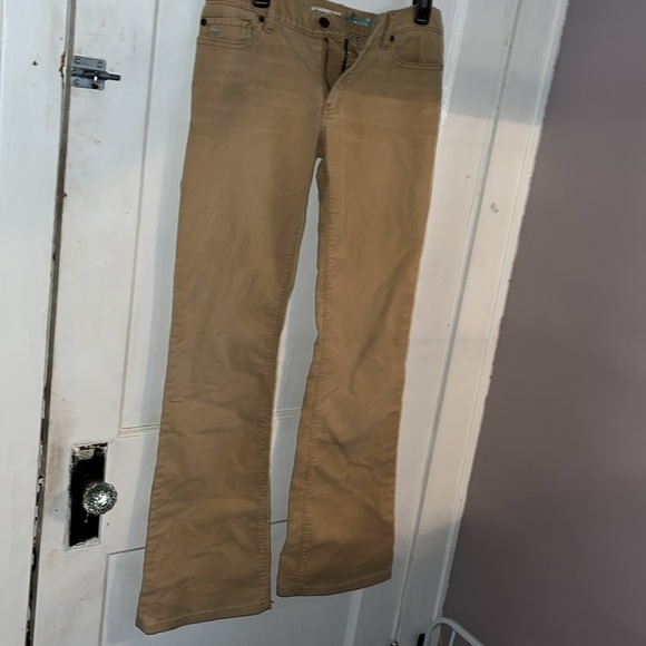 Abercrombie stretch flare cords size 6 tan - Picture 4 of 10